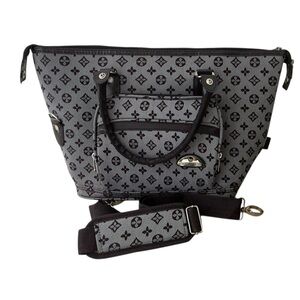 American Flyer Monogram Travel Tote Bag With Detachable Crossbody Strap